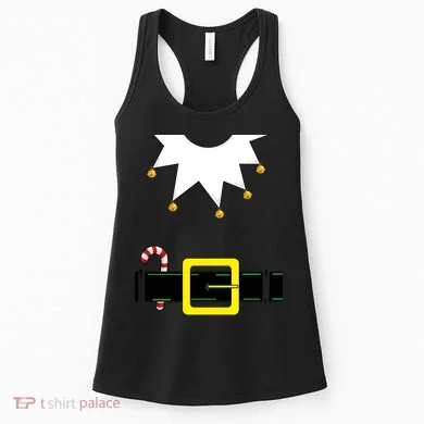 Elf Costume With Candy Cane Women's Tank Top