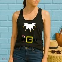 Elf Costume With Candy Cane Women's Tank Top thumb 2