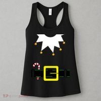 Elf Costume With Candy Cane Women's Tank Top thumb 3