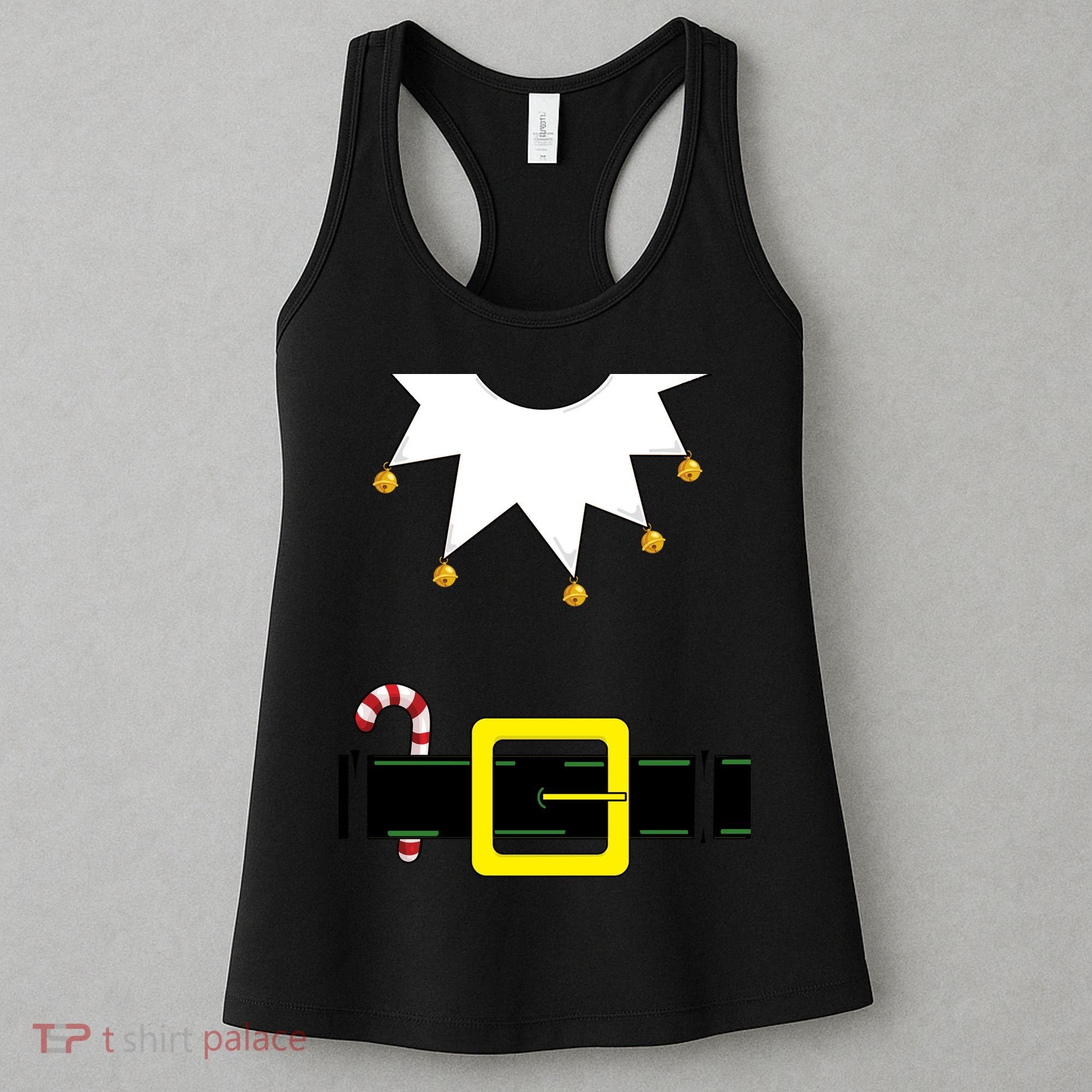 Elf Costume With Candy Cane Women's Tank Top