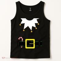 Elf Costume With Candy Cane Tank Top thumb 2