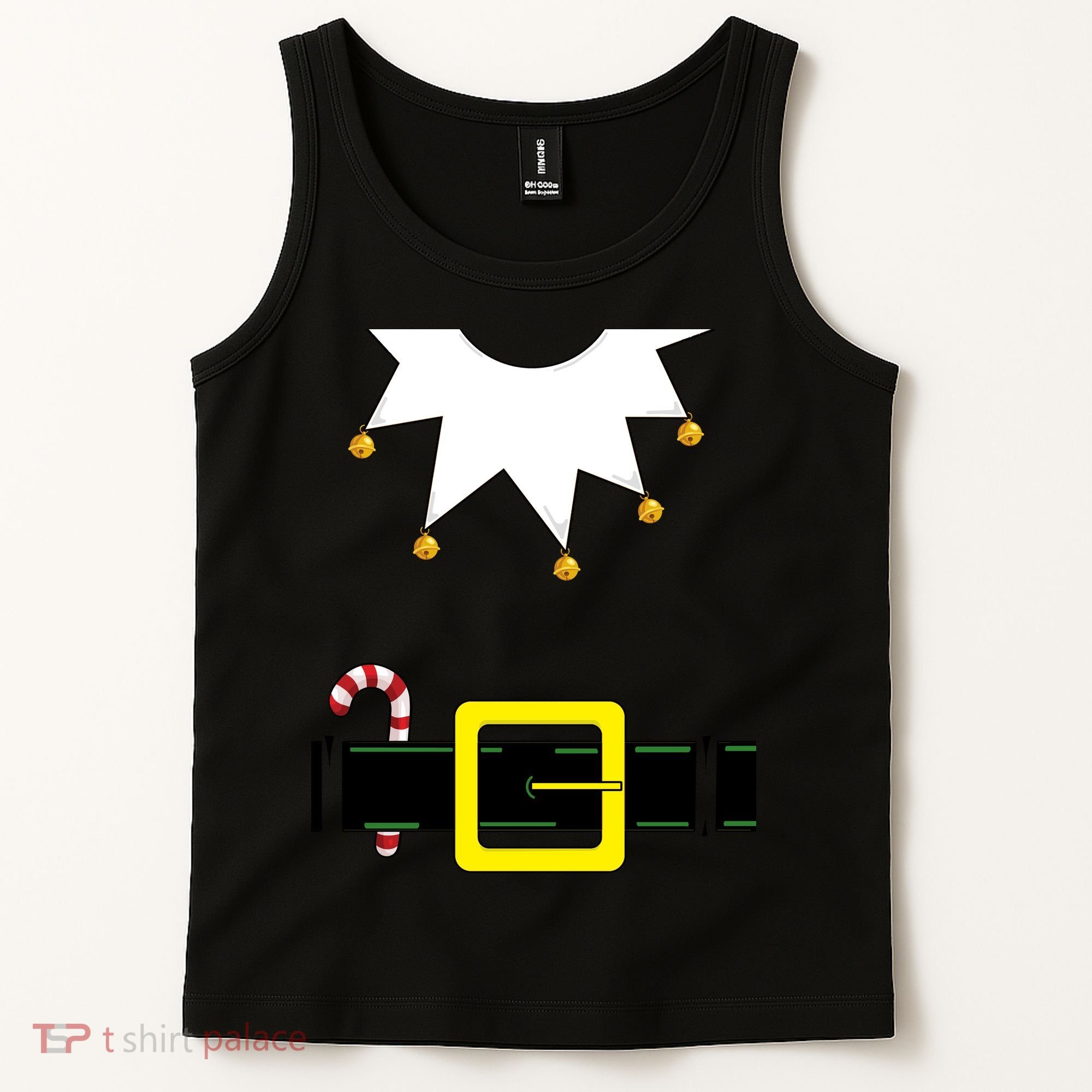 Elf Costume With Candy Cane Tank Top