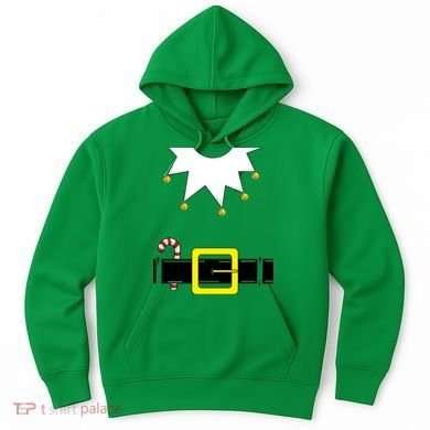Elf Costume With Candy Cane Hoodie