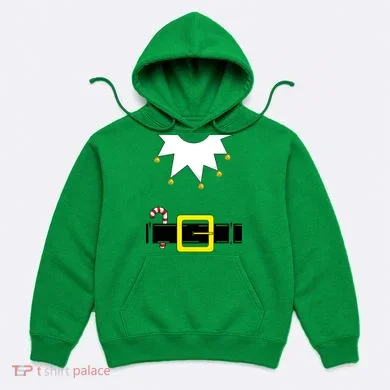 Elf Costume With Candy Cane Hoodie