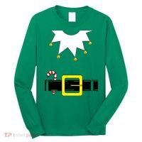 Elf Costume With Candy Cane Long Sleeve Shirt thumb 0