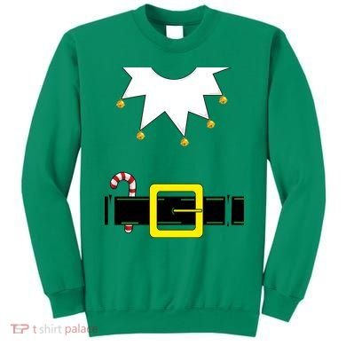 Elf Costume With Candy Cane Sweatshirt