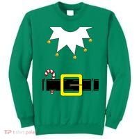 Elf Costume With Candy Cane Sweatshirt thumb 0