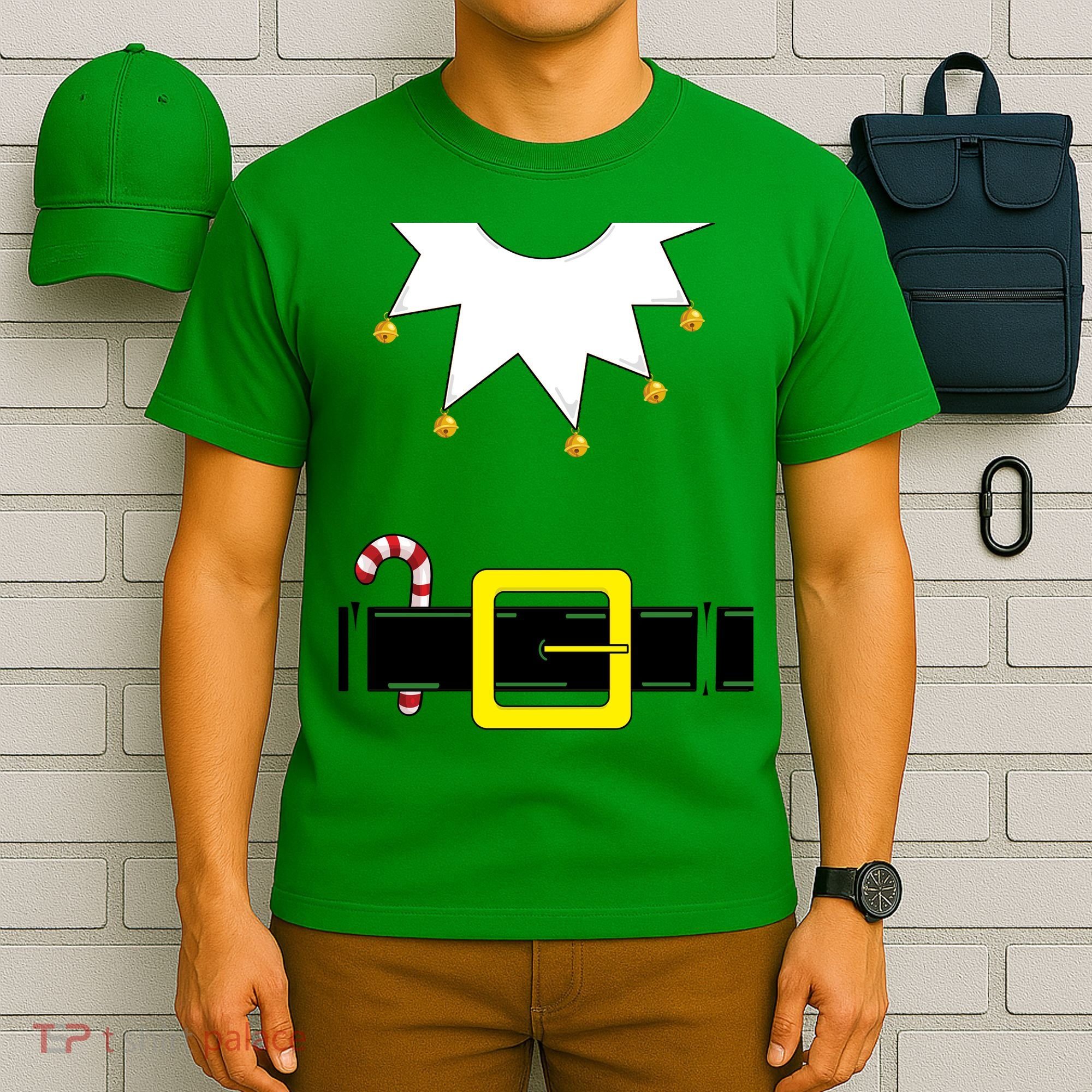Elf Costume With Candy Cane T-Shirt