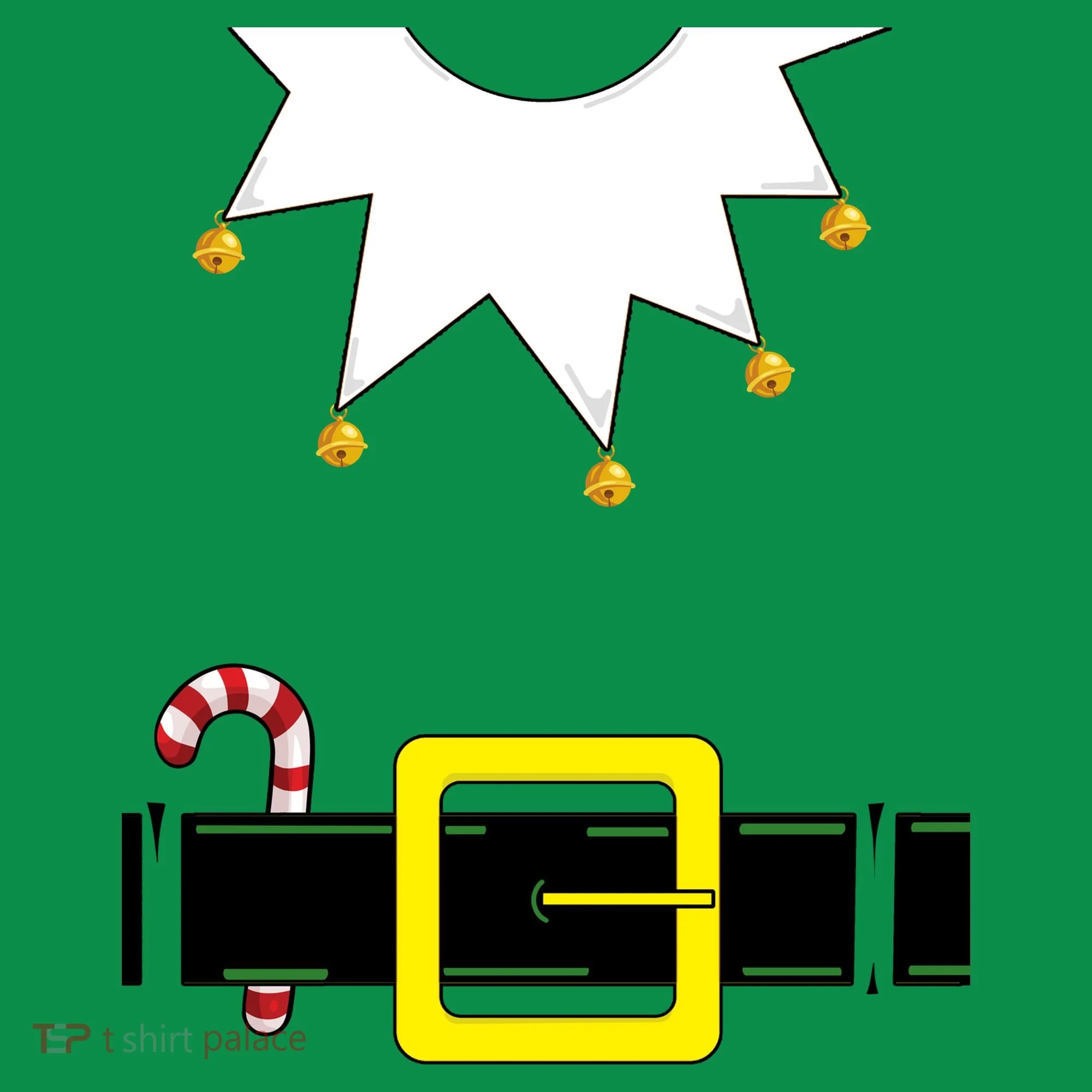 Elf Costume With Candy Cane Coaster