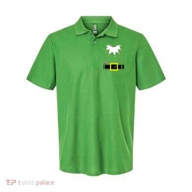 Elf Costume With Candy Cane Polo