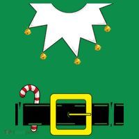 Elf Costume With Candy Cane Toddler Hoodie thumb 2