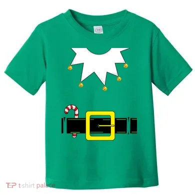 Elf Costume With Candy Cane Toddler T-Shirt