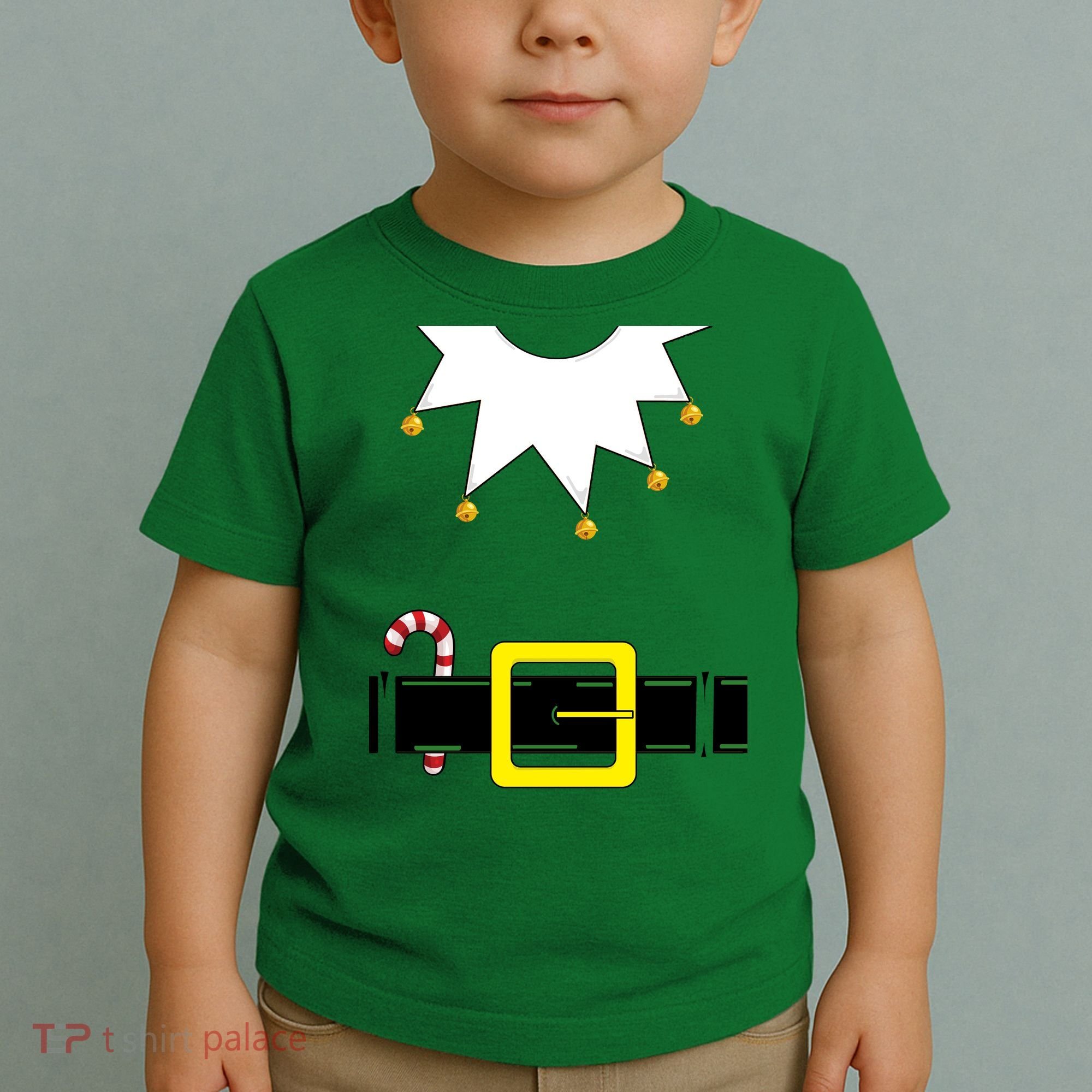 Elf Costume With Candy Cane Toddler T-Shirt