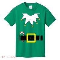Elf Costume With Candy Cane Kids T-Shirt thumb 0