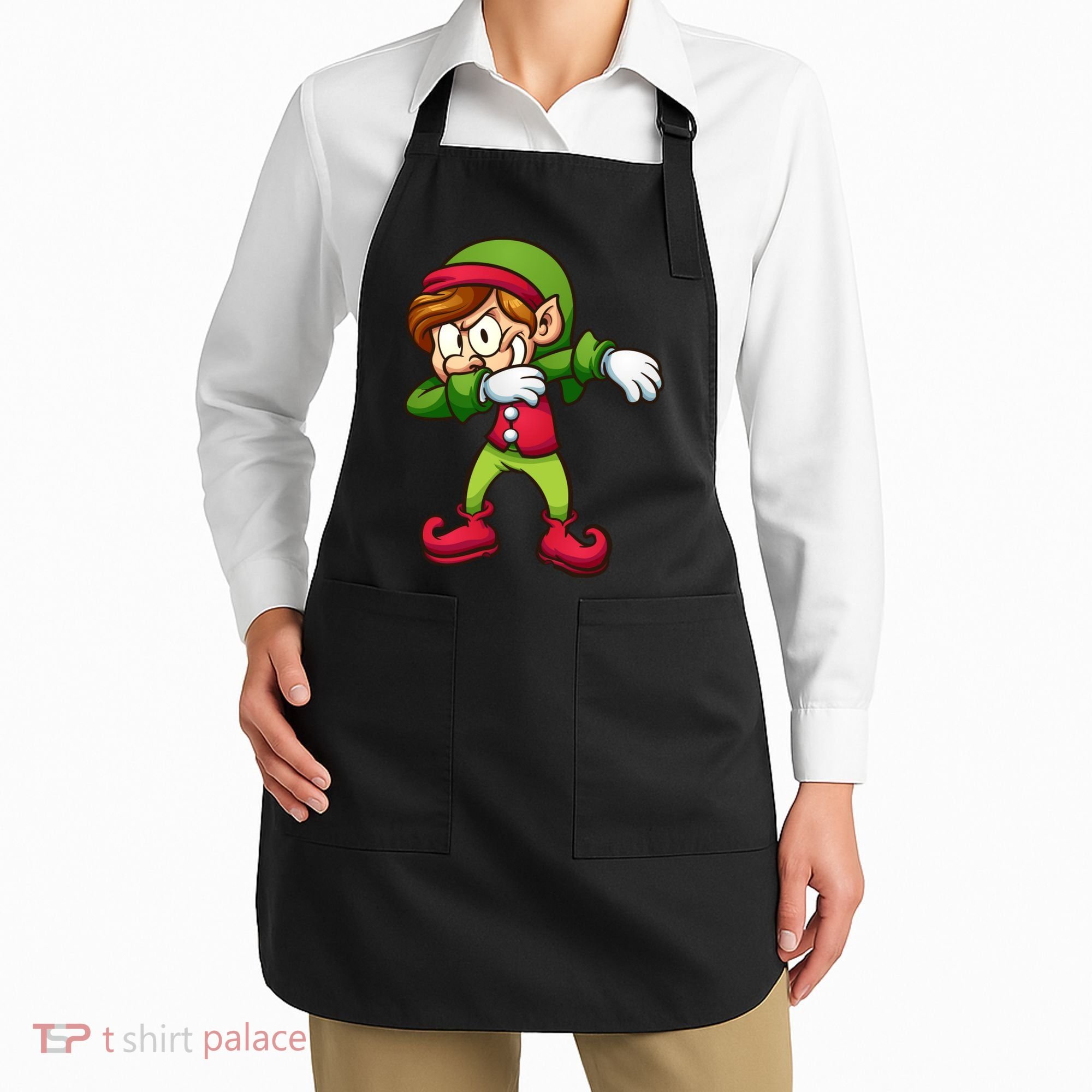 Elf Dabbing Apron