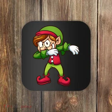 Elf Dabbing Coaster