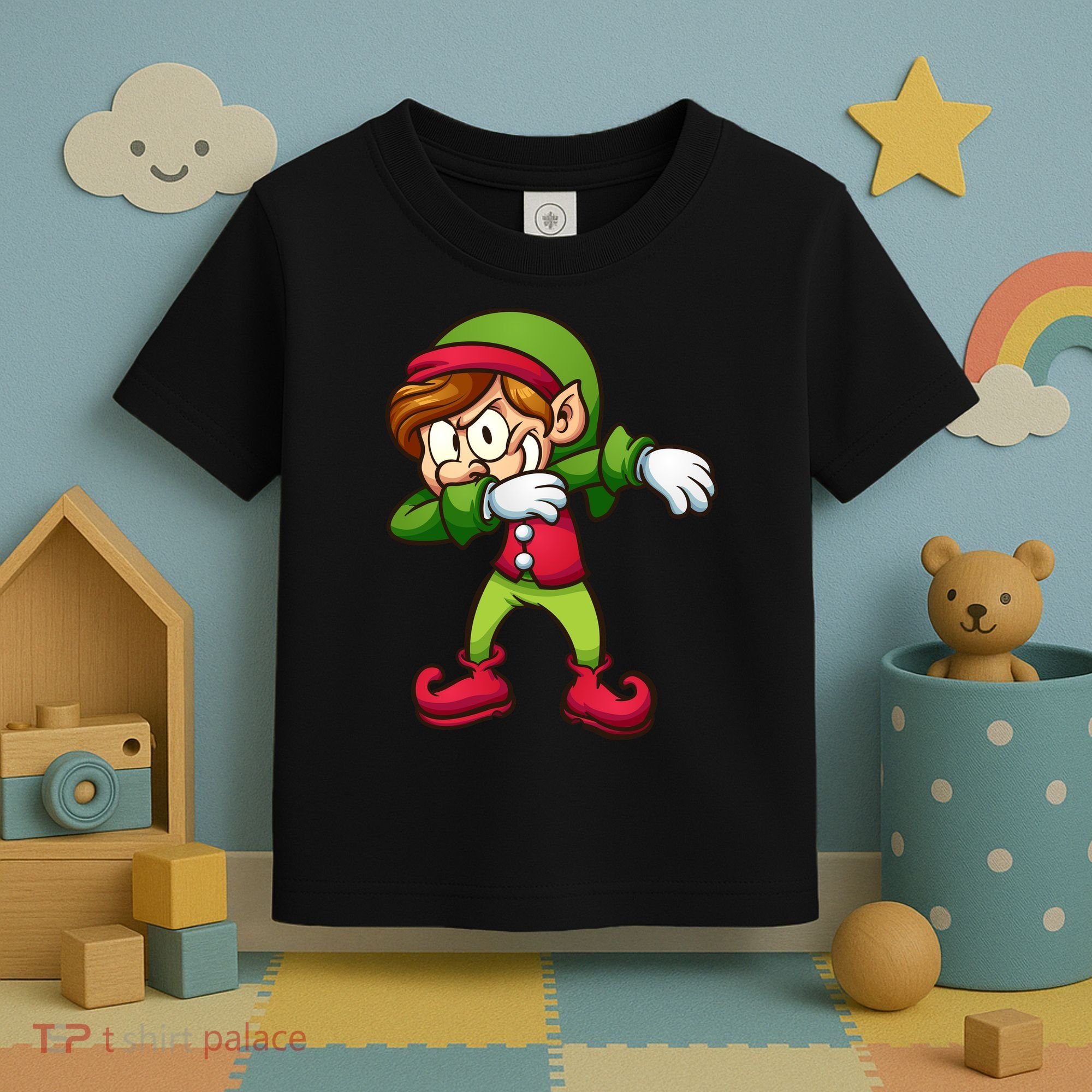Elf Dabbing Toddler T-Shirt