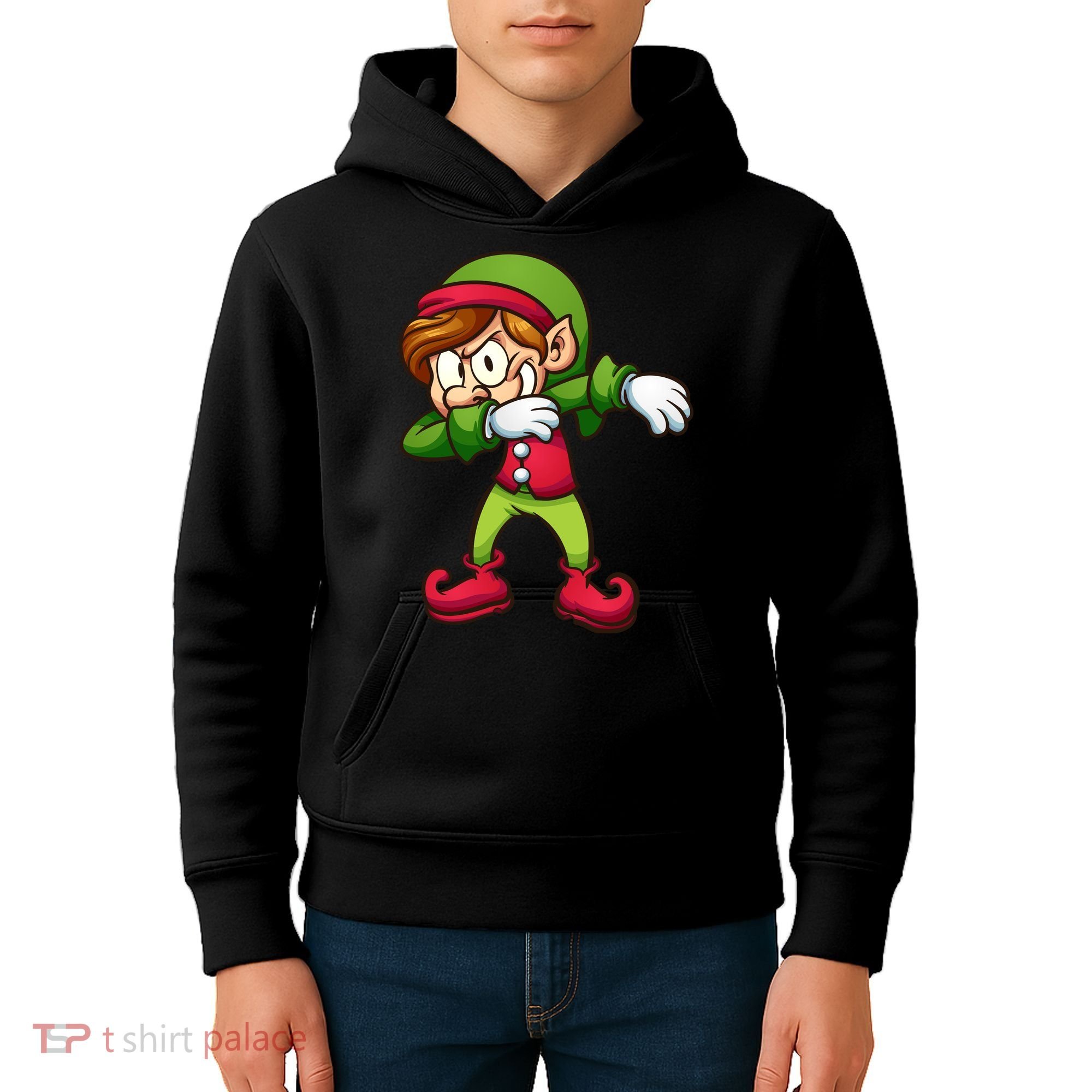 Elf Dabbing Kids Hoodie