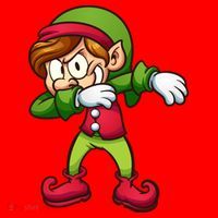 Elf Dabbing Santa Hat thumb 1