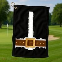 Elf Santa Suit Top Golf Towel thumb 1