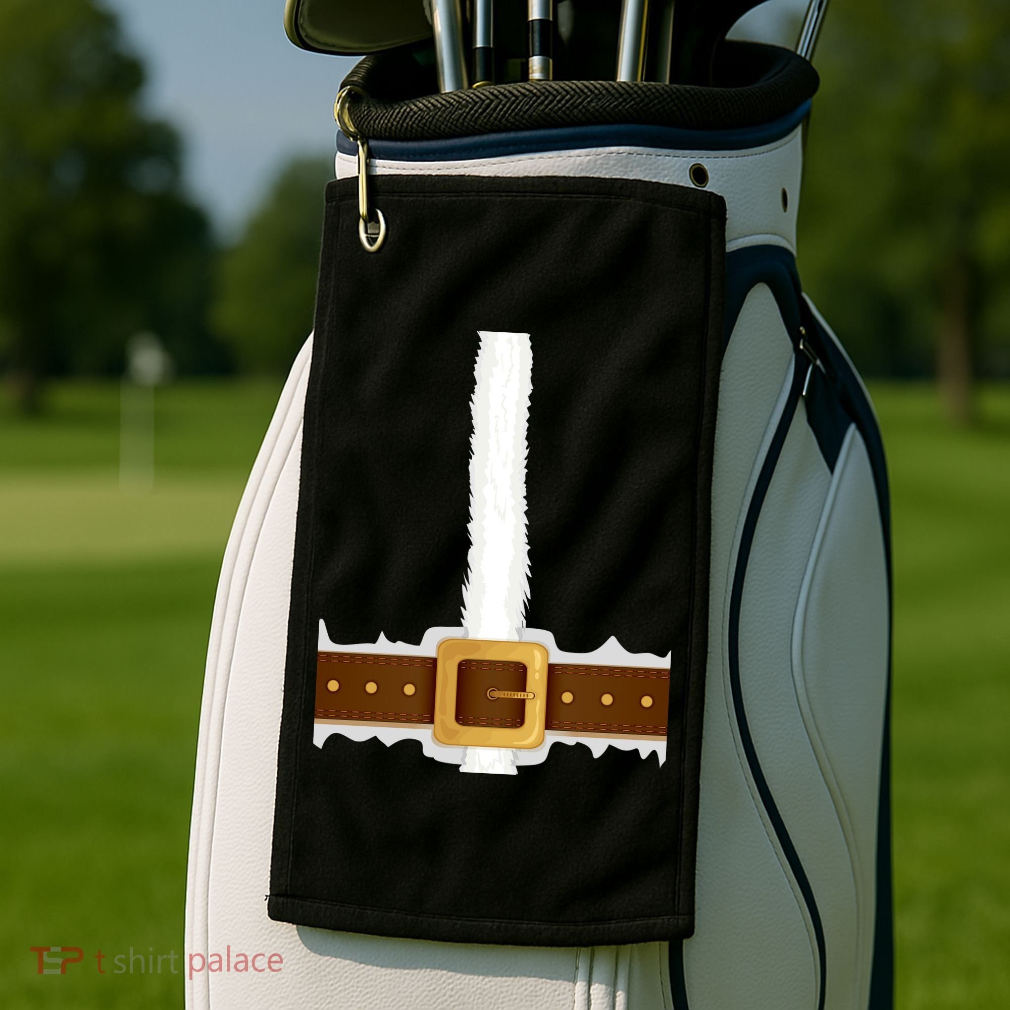 Elf Santa Suit Top Golf Towel