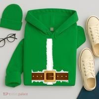 Elf Santa Suit Top Hoodie thumb 4