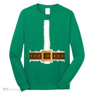 Elf Santa Suit Top Long Sleeve Shirt