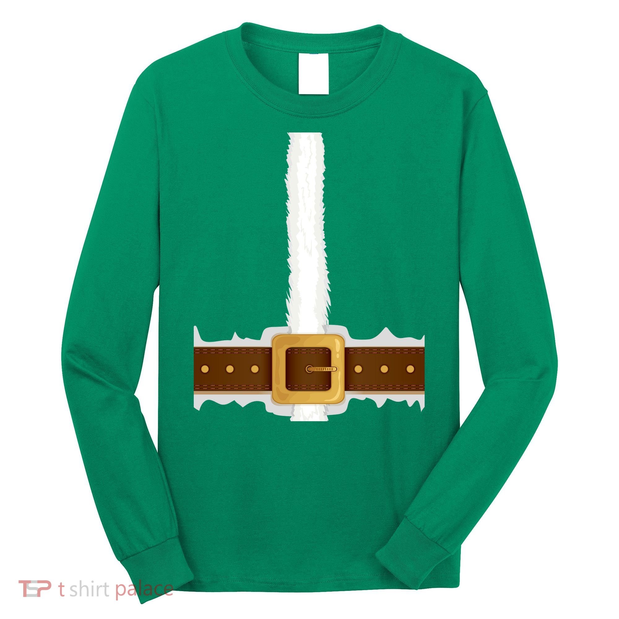 Elf Santa Suit Top Long Sleeve Shirt