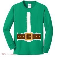 Elf Santa Suit Top Kids Long Sleeve Shirt thumb 0