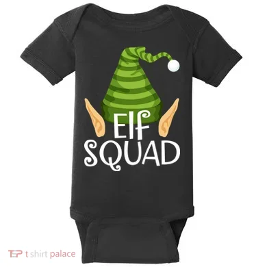 Elf Squad Christmas Baby Bodysuit