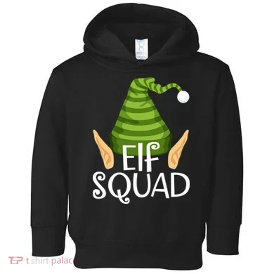 Elf Squad Christmas Toddler Hoodie