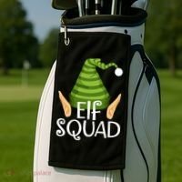 Elf Squad Christmas Golf Towel thumb 2