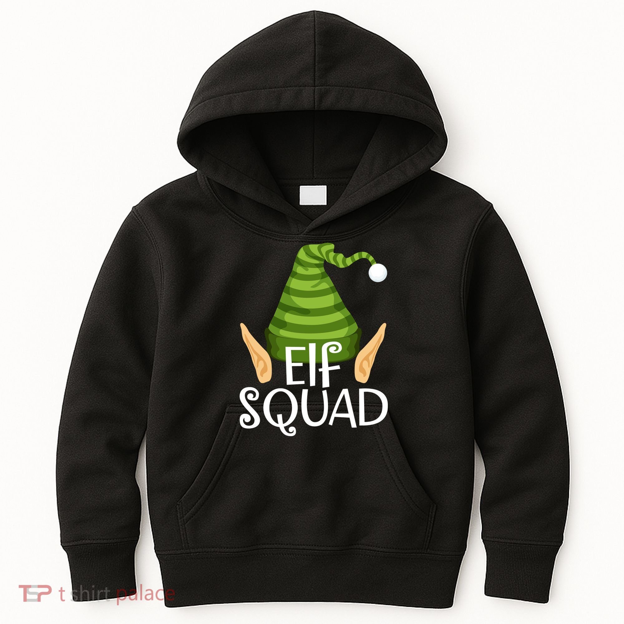 Elf Squad Christmas Kids Hoodie