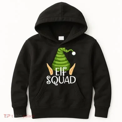Elf Squad Christmas Kids Hoodie
