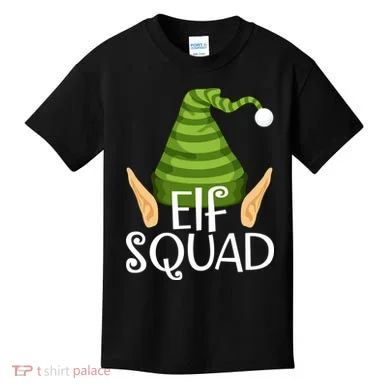 Elf Squad Christmas Kids T-Shirt