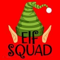 Elf Squad Christmas Santa Hat thumb 1