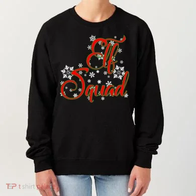Elf Squad Funny Christmas Elf Women's Sweatshirt