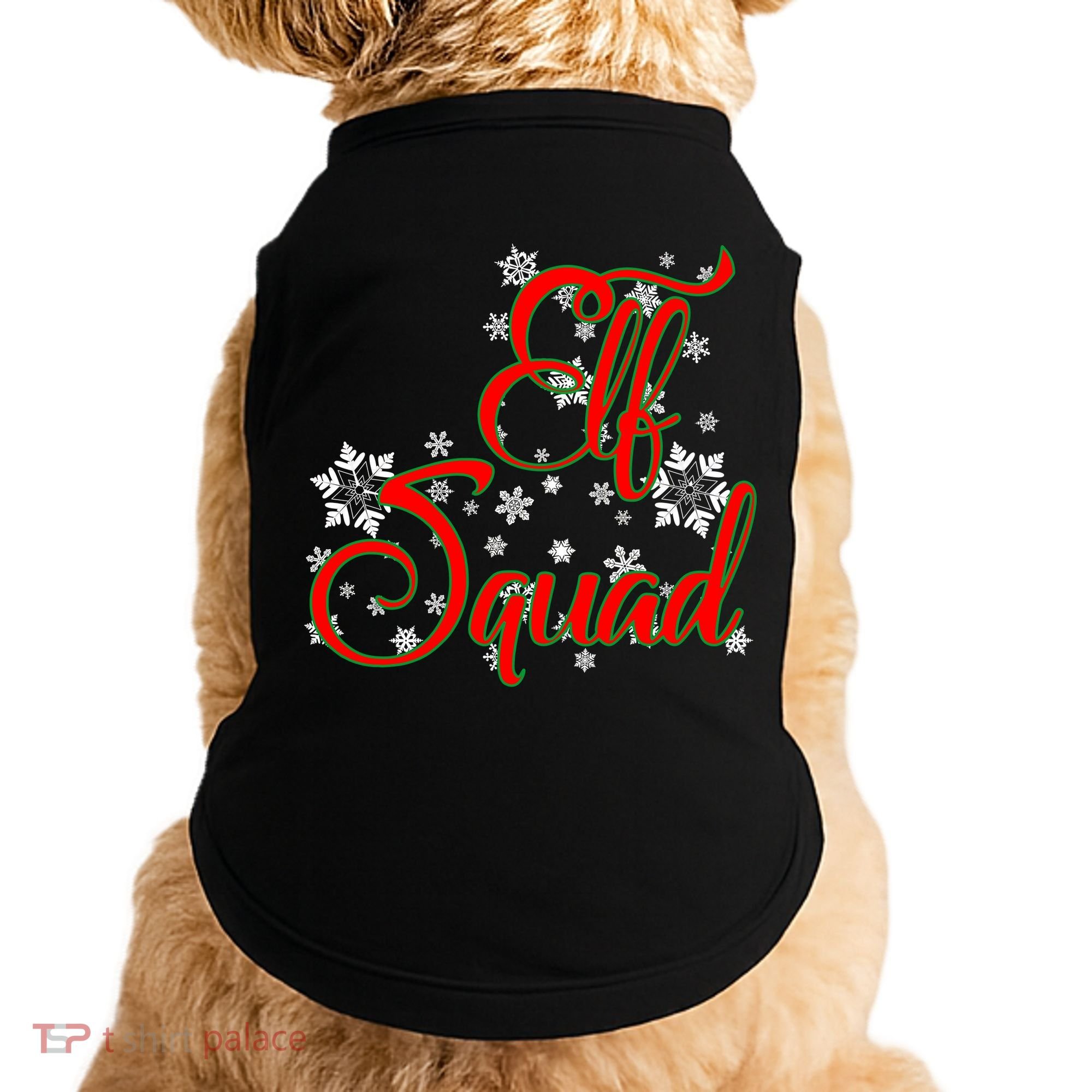 Elf Squad Funny Christmas Elf Doggie Tank