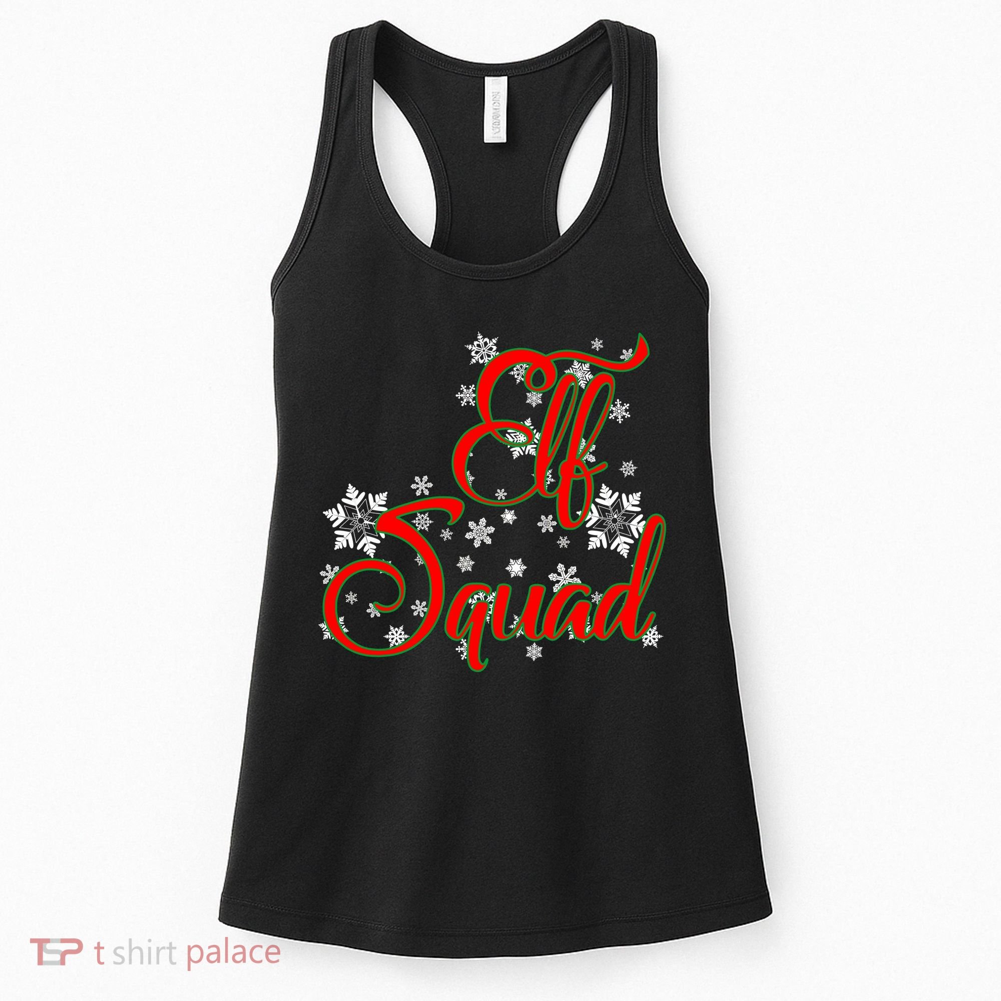 Elf Squad Funny Christmas Elf Women's Tank Top
