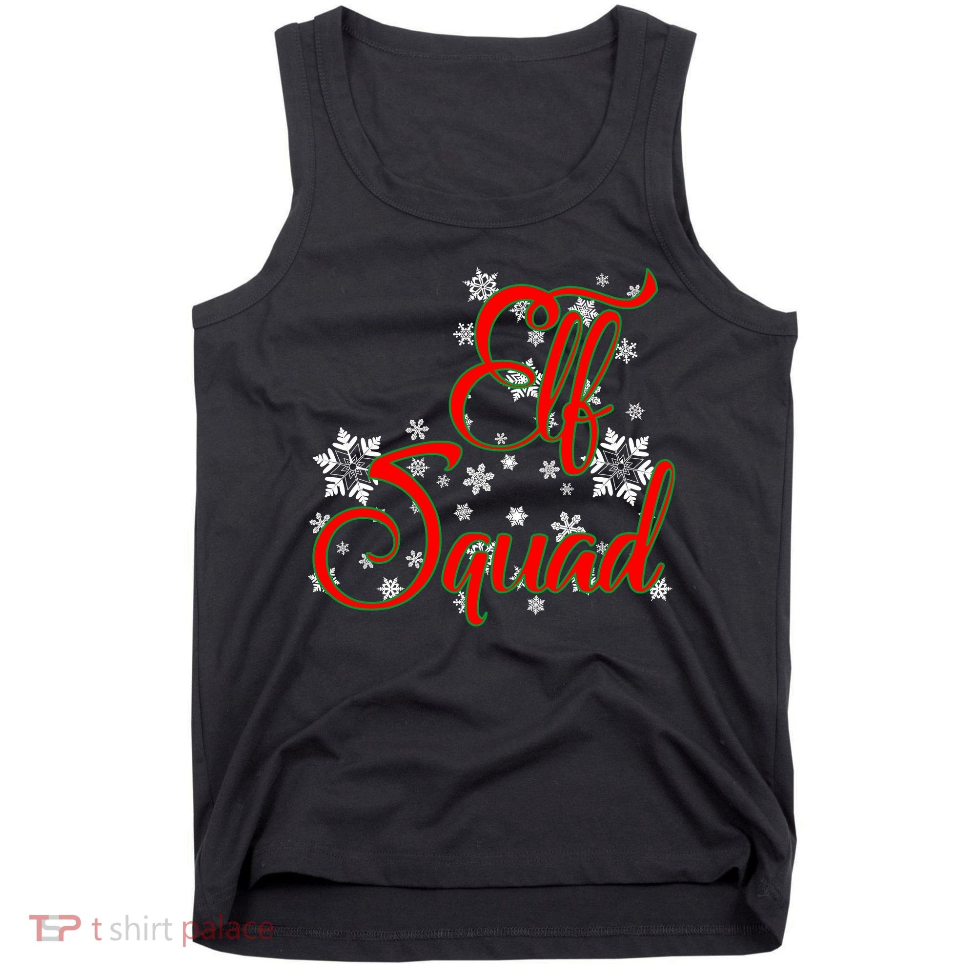 Elf Squad Funny Christmas Elf Tank Top