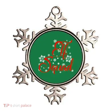 Elf Squad Funny Christmas Elf Ornament