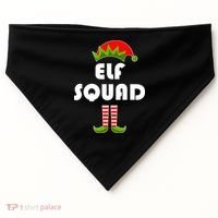 Elf Squad Funny Christmas Elves USA-Made Doggie Bandana thumb 0