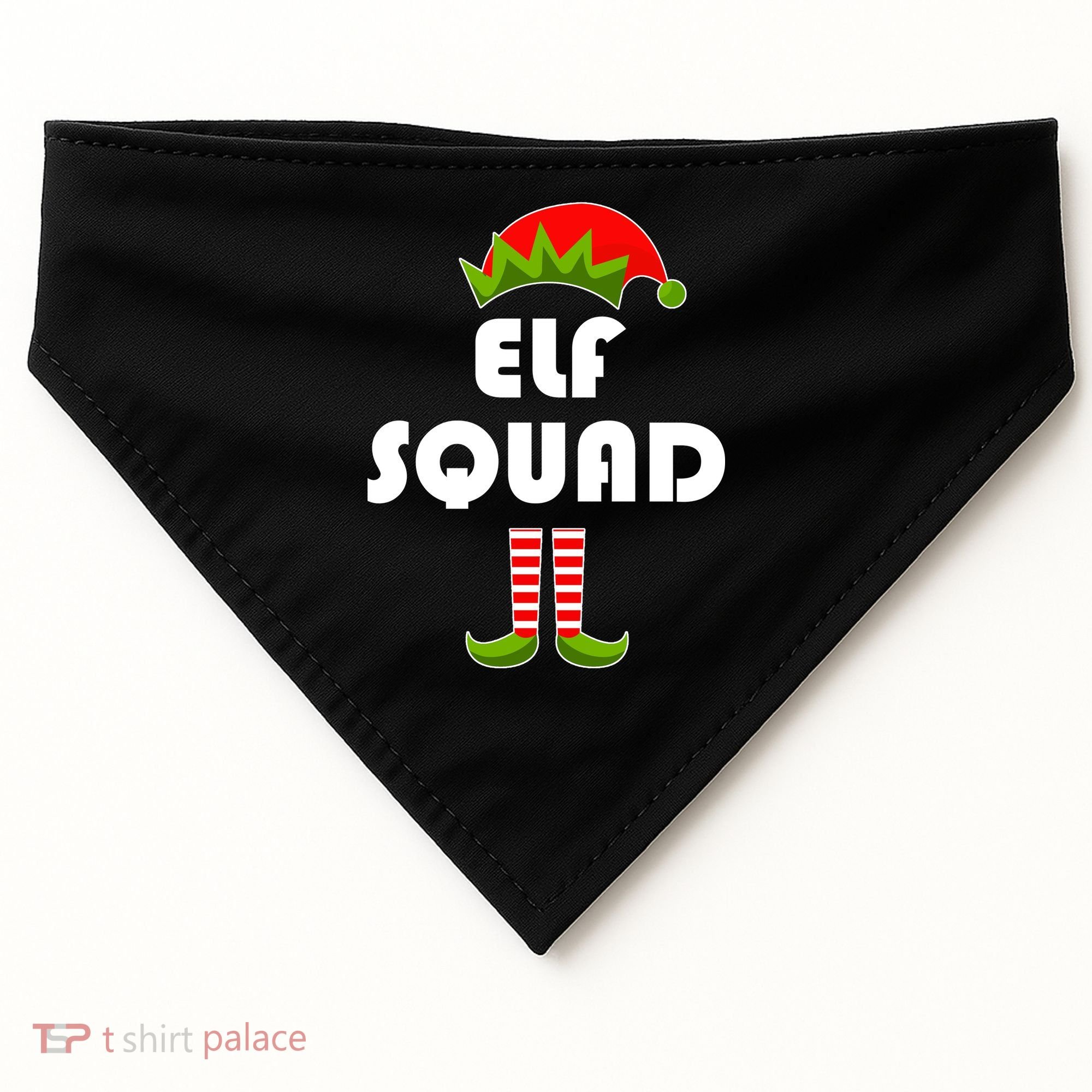 Elf Squad Funny Christmas Elves USA-Made Doggie Bandana