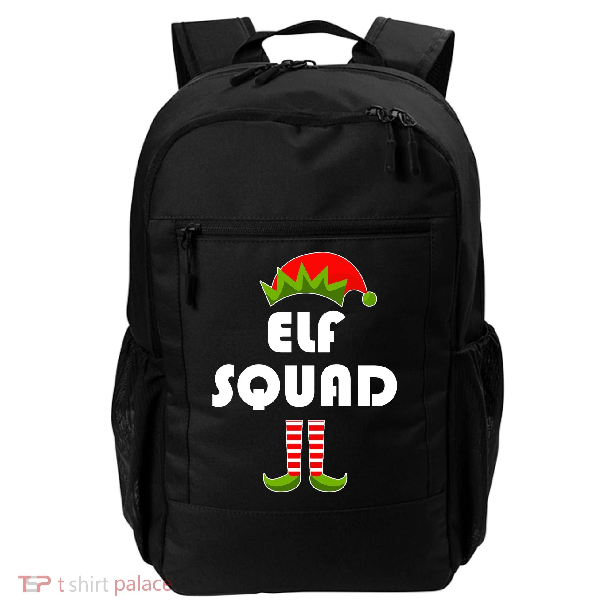 Elf Squad Funny Christmas Elves Backpack