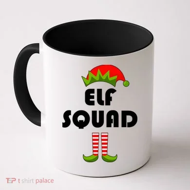 Elf Squad Funny Christmas Elves Coffee Mug