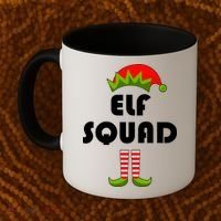 Elf Squad Funny Christmas Elves Coffee Mug thumb 2