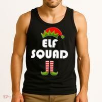 Elf Squad Funny Christmas Elves Tank Top thumb 3