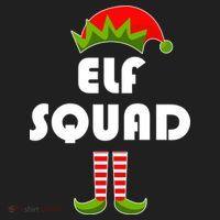 Elf Squad Funny Christmas Elves Golf Towel thumb 3