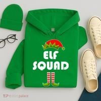 Elf Squad Funny Christmas Elves Hoodie thumb 4