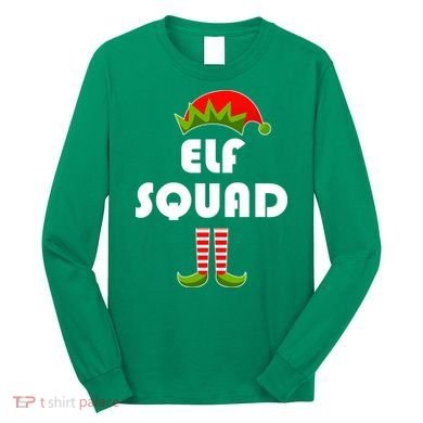 Elf Squad Funny Christmas Elves Long Sleeve Shirt